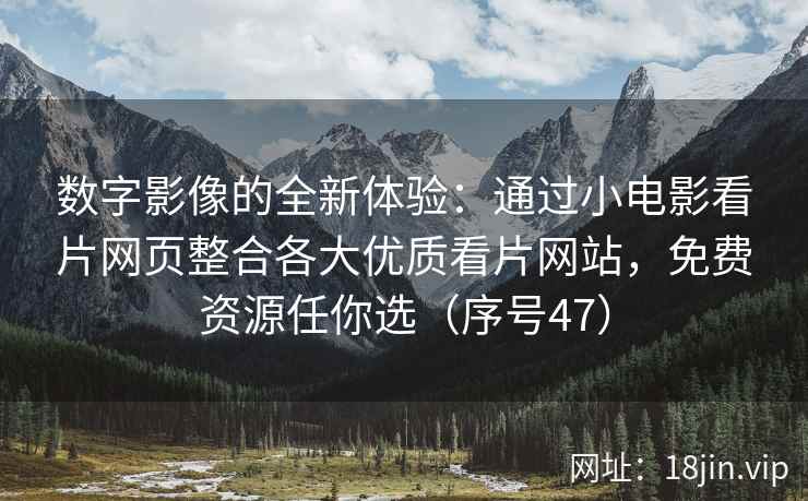 数字影像的全新体验：通过小电影看片网页整合各大优质看片网站，免费资源任你选（序号47）  第2张